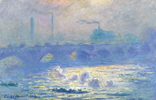 Waterloo Bridge, effet de soleil, Claude Monet