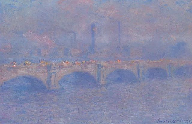 Waterloo Bridge, Sunlight Effect, Claude Monet