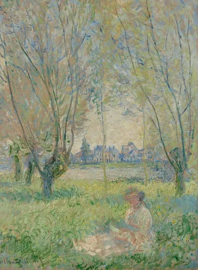 Woman Seated under the Willows