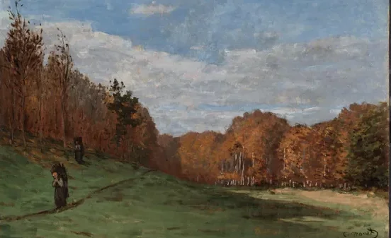 Ramasseurs de bois à la lisière de la forêt — Claude Monet