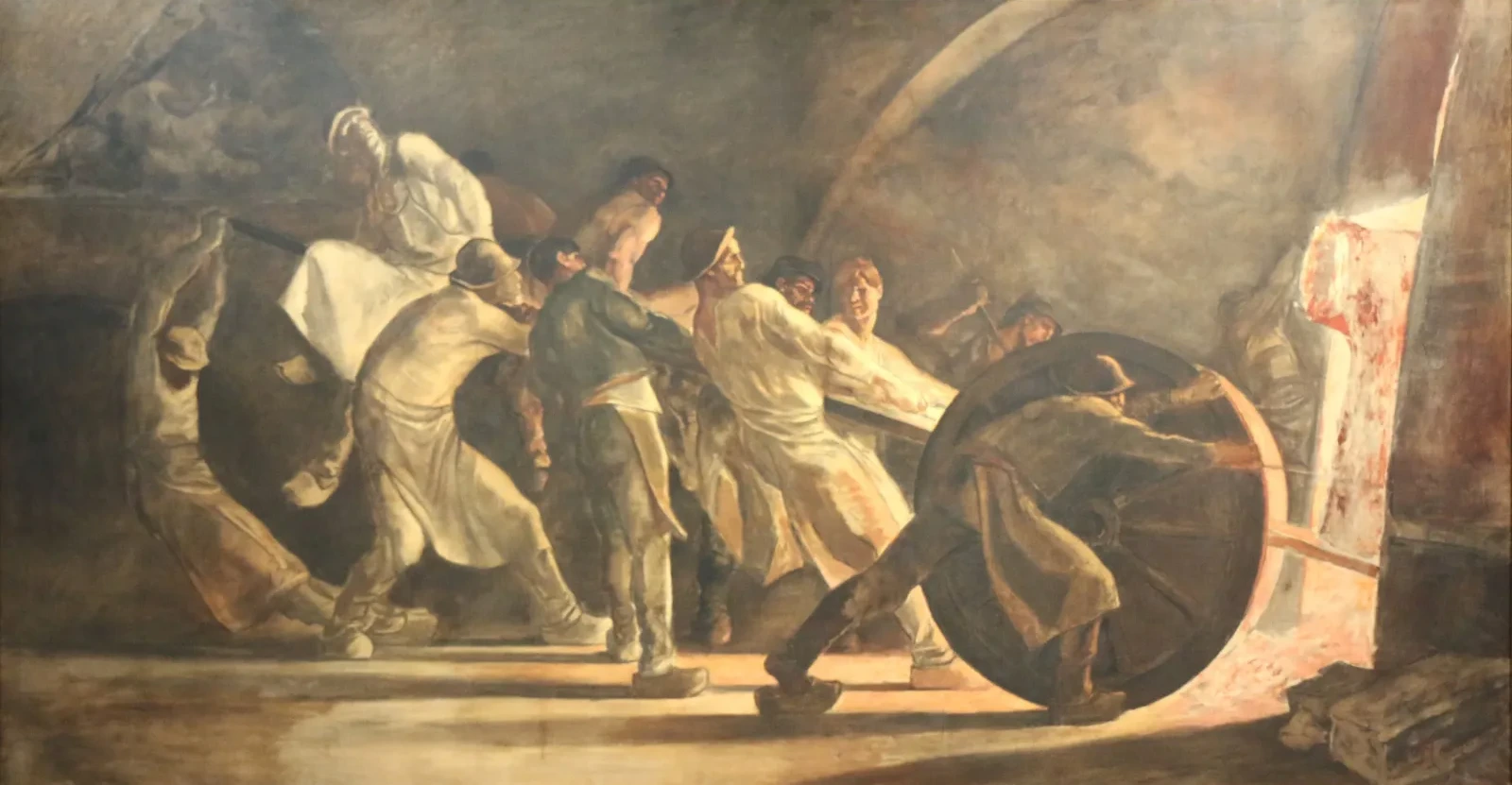 El levantamiento del crisol roto, Constantin Meunier