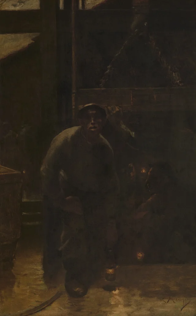 La salida de la mina, Constantin Meunier
