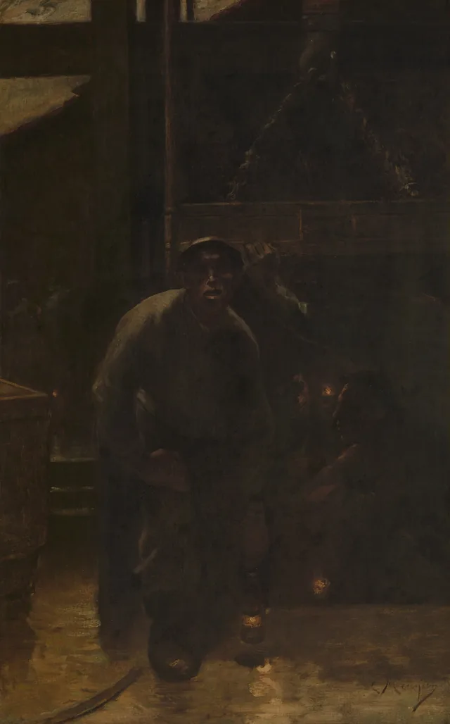 A saída da mina, Constantin Meunier