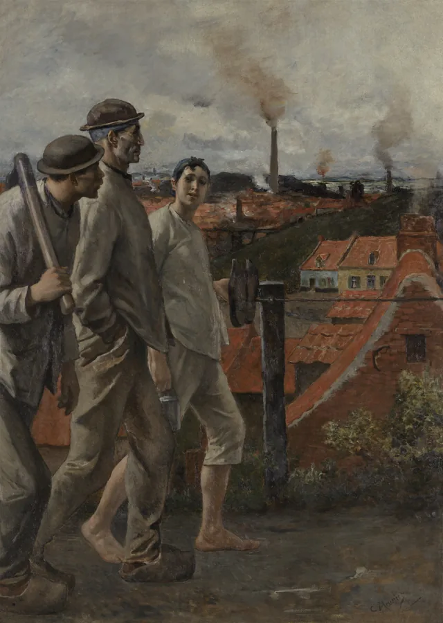 A volta dos mineiros, Constantin Meunier
