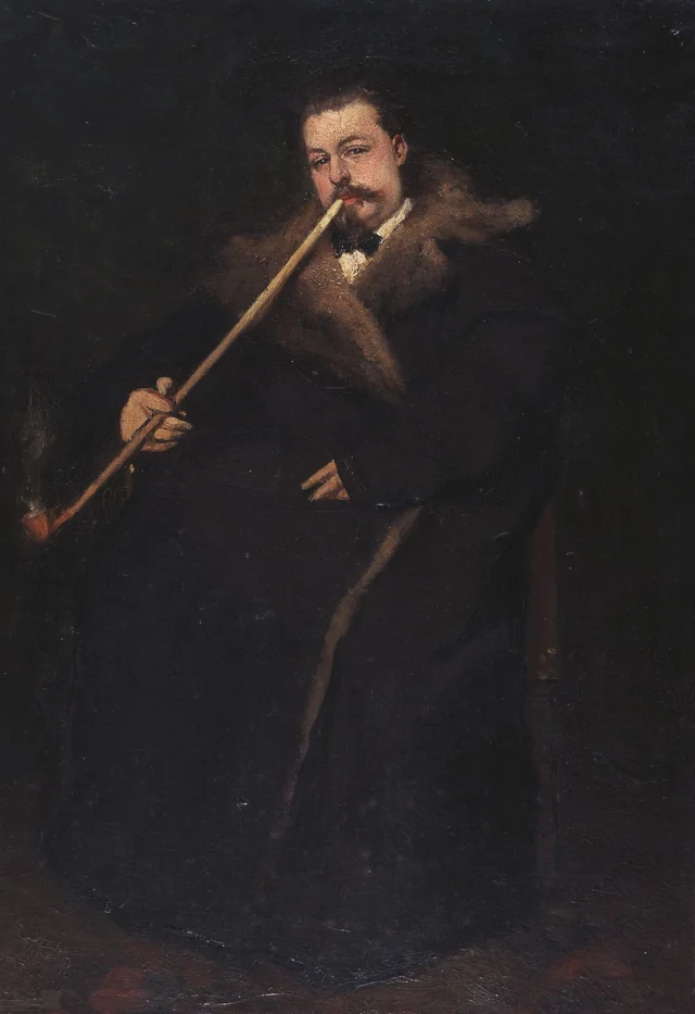 Retrato del artista Gustave Poirier, Constantin Meunier