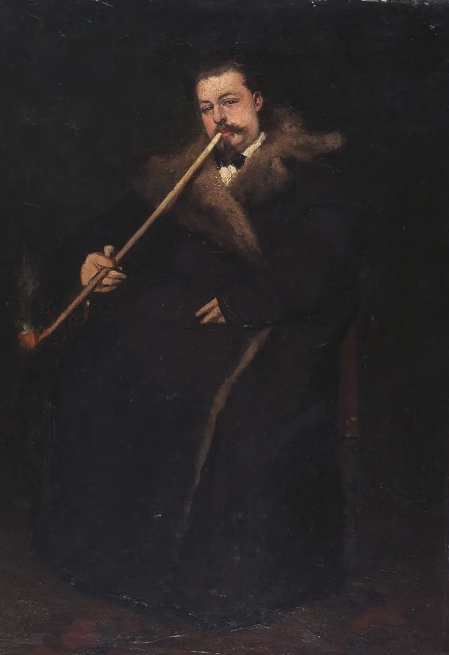 Retrato do artista Gustave Poirier, Constantin Meunier