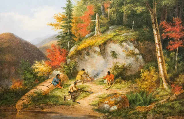 Chippewas à la chasse au caribou