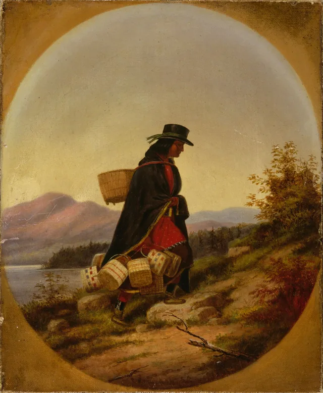 A Vendedora de cestos, Cornelius Krieghoff