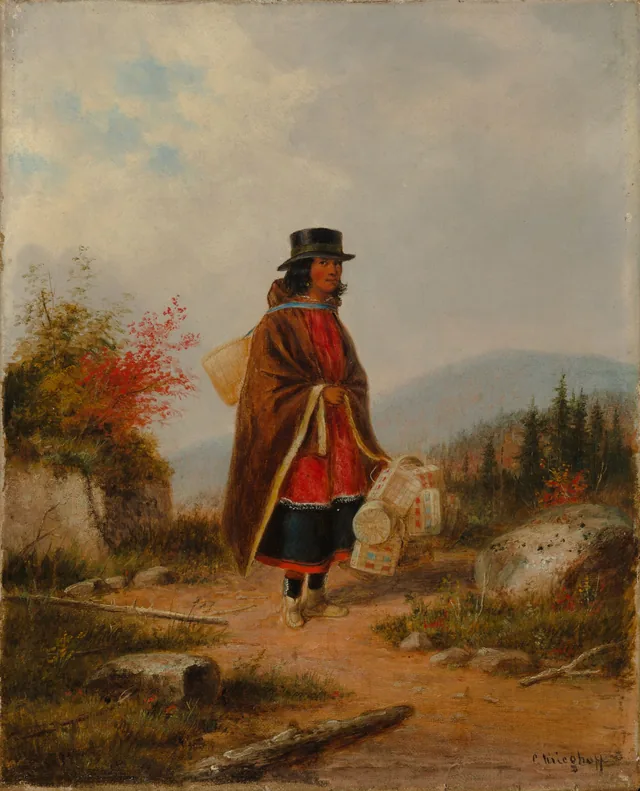 A Vendedora de cestos, Cornelius Krieghoff