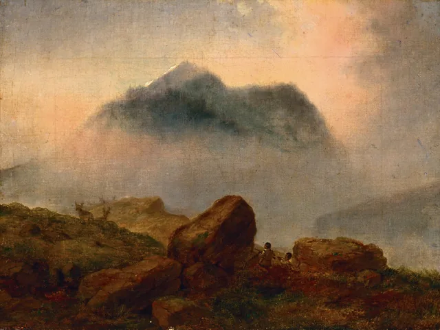 Montanha na bruma, Cornelius Krieghoff