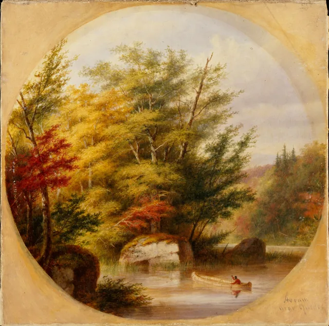 Cena de outono, perto de Quebec, Cornelius Krieghoff