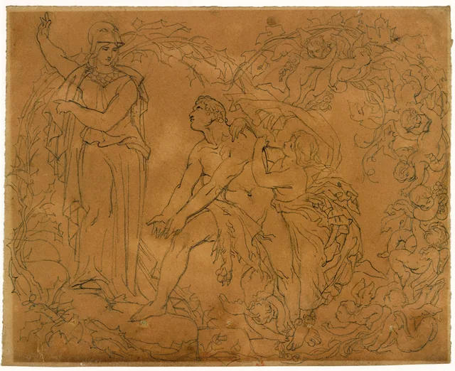 Hércules entre a Virtude e o Vício, Daniel Maclise
