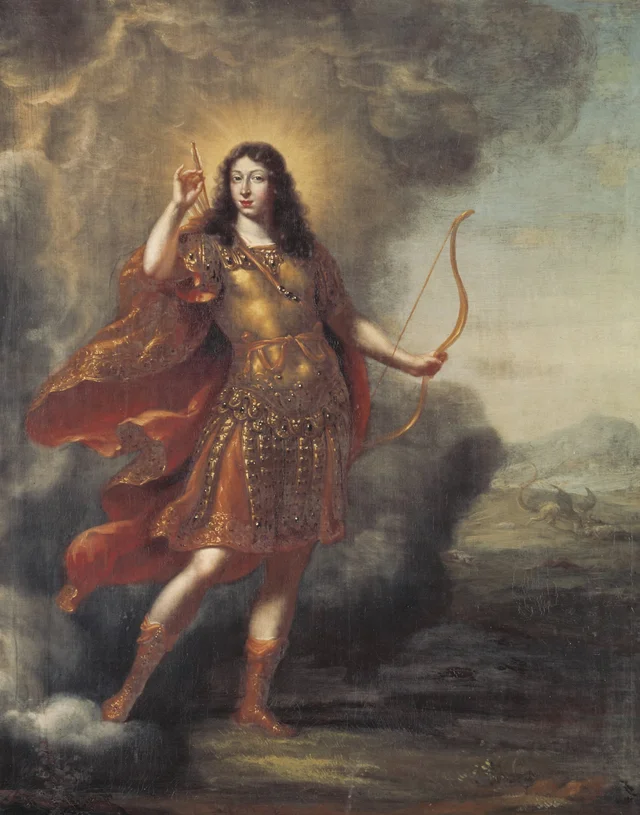 Carlos XI, 1655-1697, rei da Suécia, como Apolo Pítio, David Klöcker Ehrenstrahl
