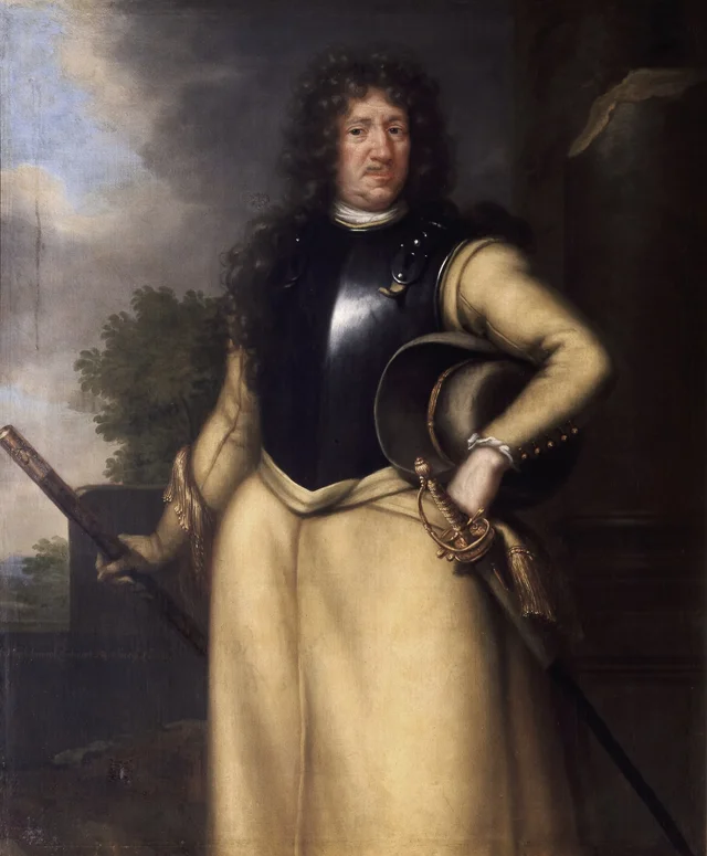 Hans Georg Mörner af Morlanda (1623-1685), barão, tenente-general, governador, casado com Beata Schulman, David Klöcker Ehrenstrahl