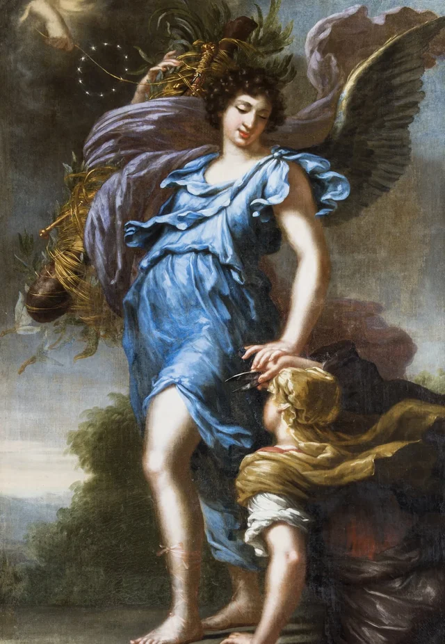 O anjo da guarda do rei Carlos XI. Alegoria, David Klöcker Ehrenstrahl