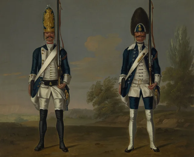 Grenadiers, Infantry Battalion "Schwartzburg-Rudolstadt" (German) and Walloon Grenadiers (Dutch), David Morier