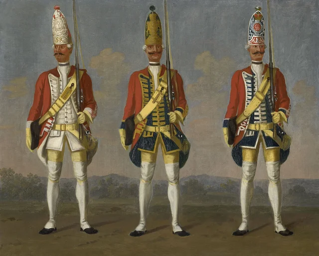 Grenadiers, Infantry Regiments 8B "Block", 1A "Hattorf" and 10A "Hammerstein", David Morier