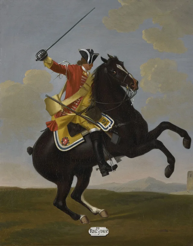 Private, 10th Dragoons, 1751, David Morier
