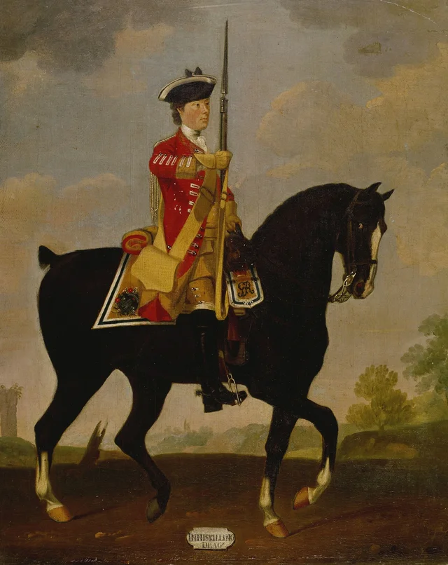 Soldado, 6.º regimiento de dragones de Inniskilling, 1751