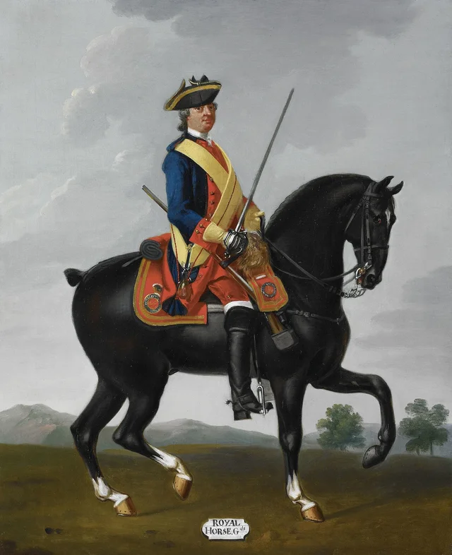 Soldado, Royal Horse Guards (los Blues), 1751, David Morier