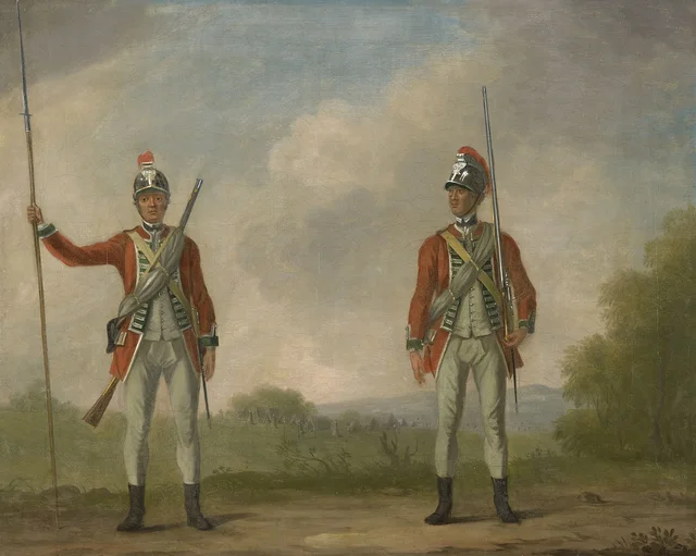Privates, 119th (Prince's Own) Regiment of Foot, 1762-3, David Morier