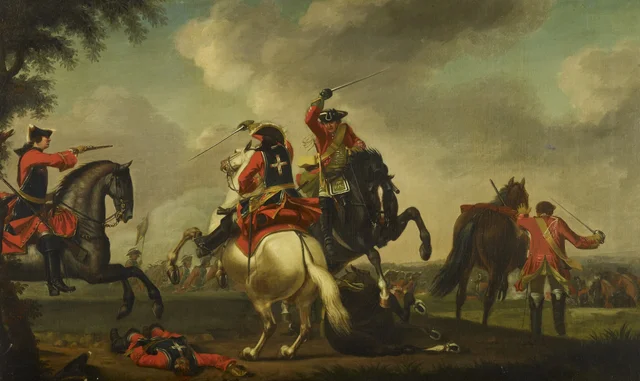 A Skirmish between English and French Cavalry, David Morier