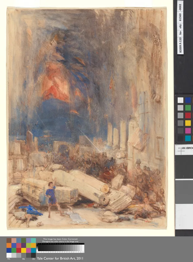 A destruição de Pompeia, David Roberts