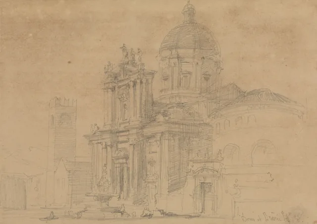 O Duomo de Brescia, David Roberts