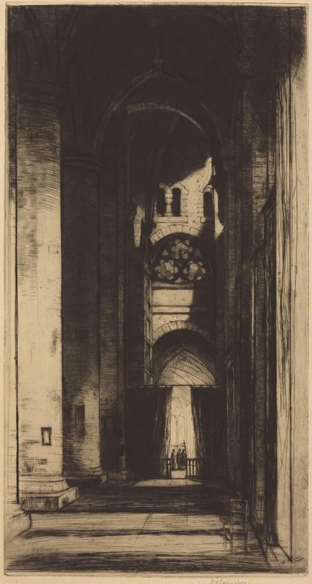 A abadia de Tewkesbury, David Young Cameron