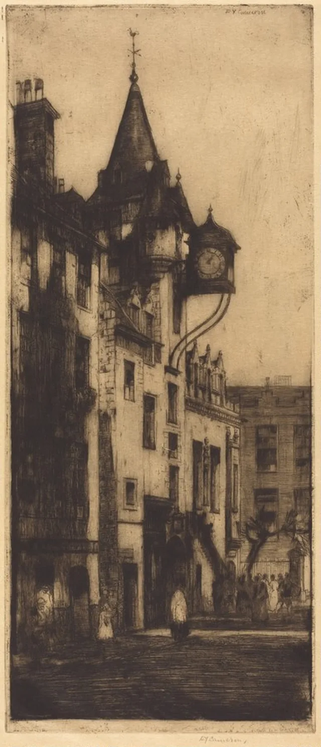 O Canongate Tolbooth, David Young Cameron