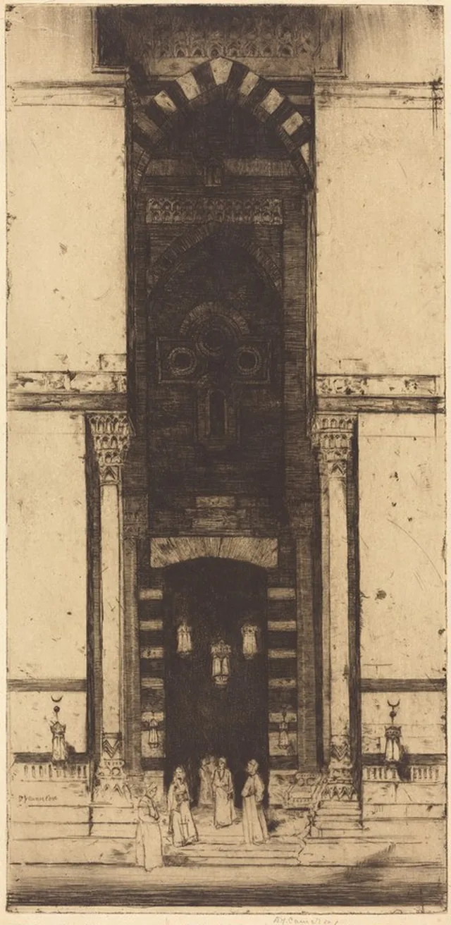 O portal da mesquita, David Young Cameron
