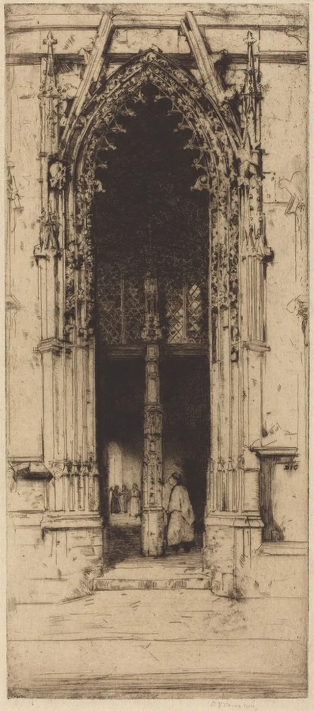 O pórtico norte, Harfleur, David Young Cameron