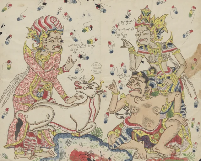 Desenhos balineses da coleção Van der Tuuk