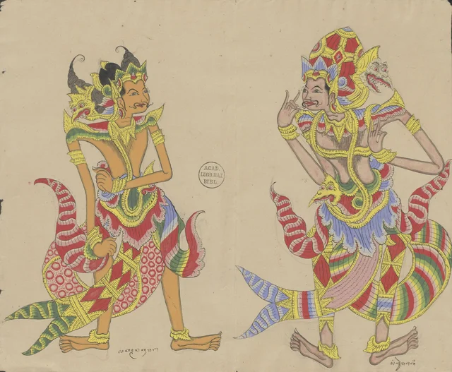 Laksmana Kumara et Durmajati, Dessins balinais de la collection Van der Tuuk
