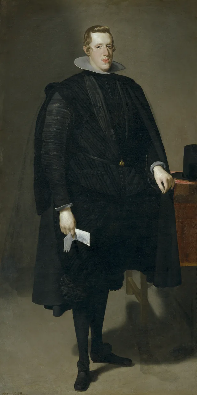 Philip IV in black suit