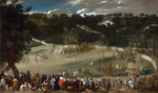 Philip IV hunting Wild Boar (La Tela Real), Diego Velázquez