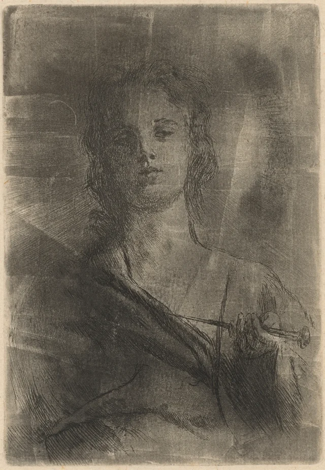 Personification of Engraving (Allegoria dell'incisione), Domenico Morelli