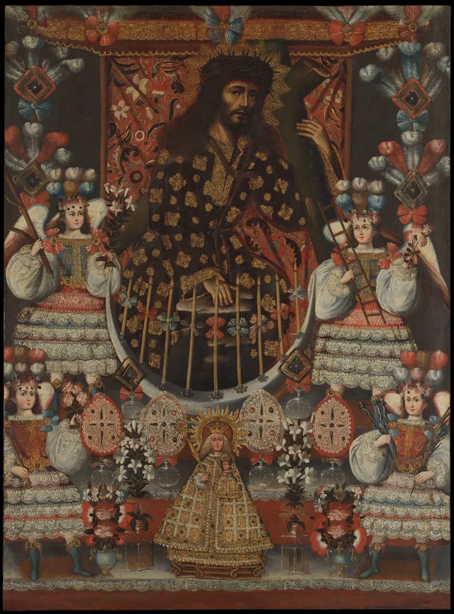 Cristo carregando a cruz, dito "o Senhor da Queda", Escola de Cusco