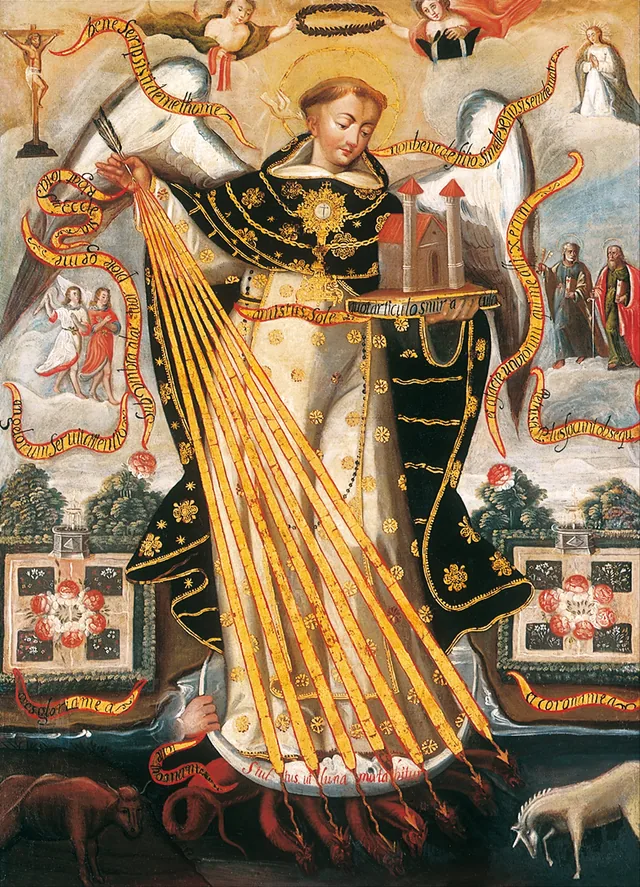 São Tomás de Aquino, protetor da universidade de Cusco, Escola de Cusco