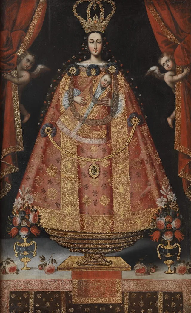 A Virgem de Belén (Virgen de Belén), Escola de Cusco
