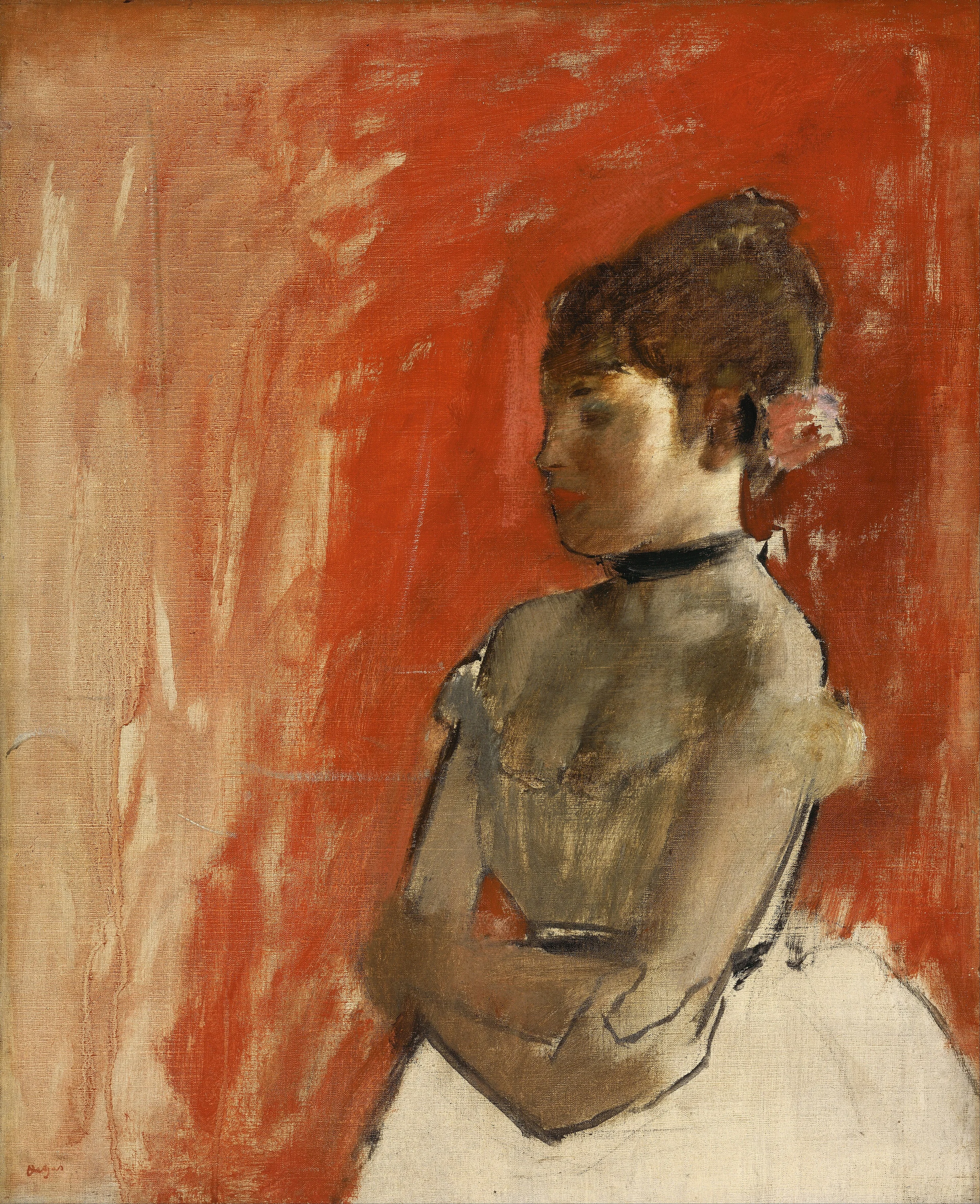 Ballet Dancer with Arms Crossed, Edgar Degas