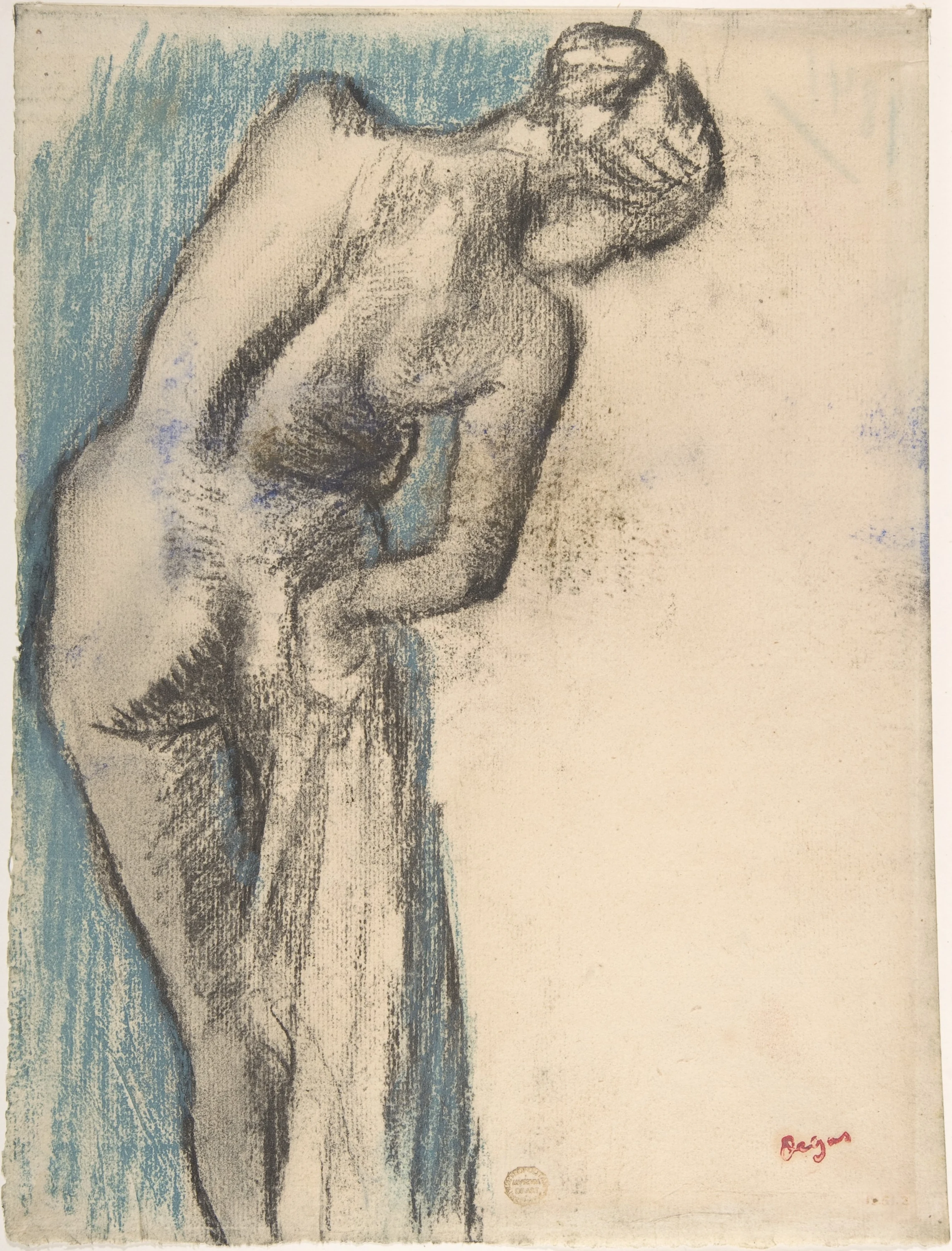 Bather Drying Herself, Edgar Degas
