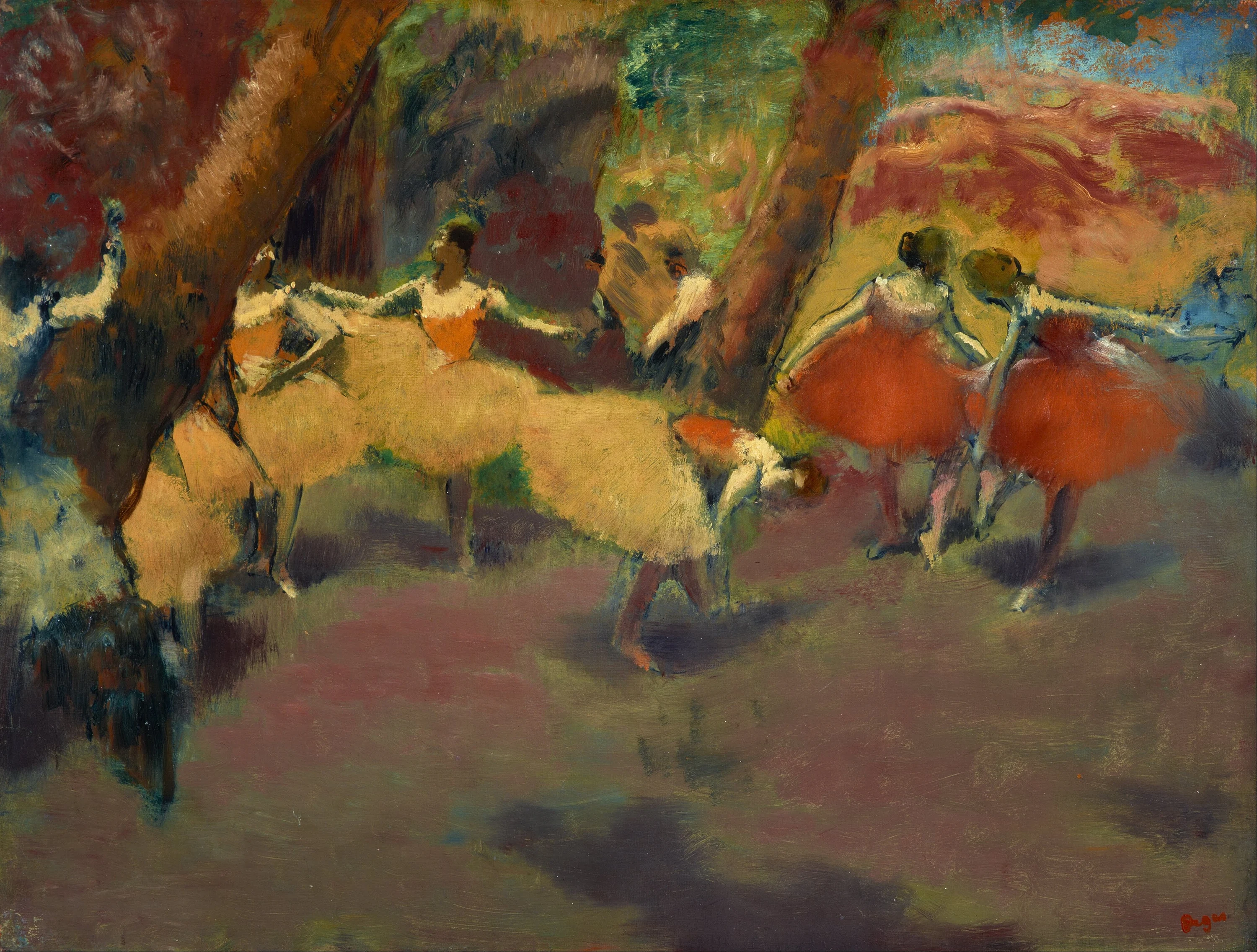 Before the Performance, Edgar Degas
