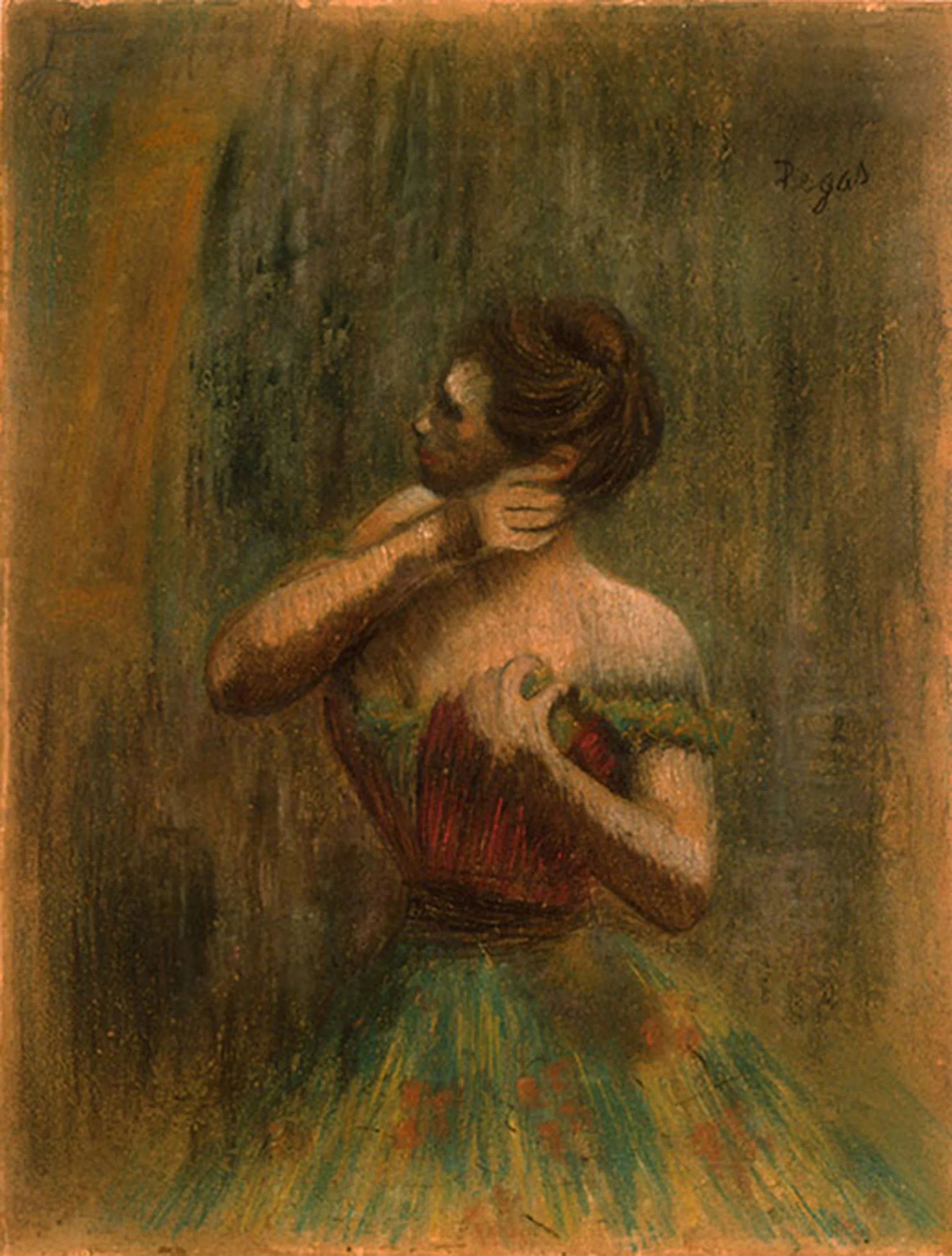 Danseuse en robe rouge, Edgar Degas