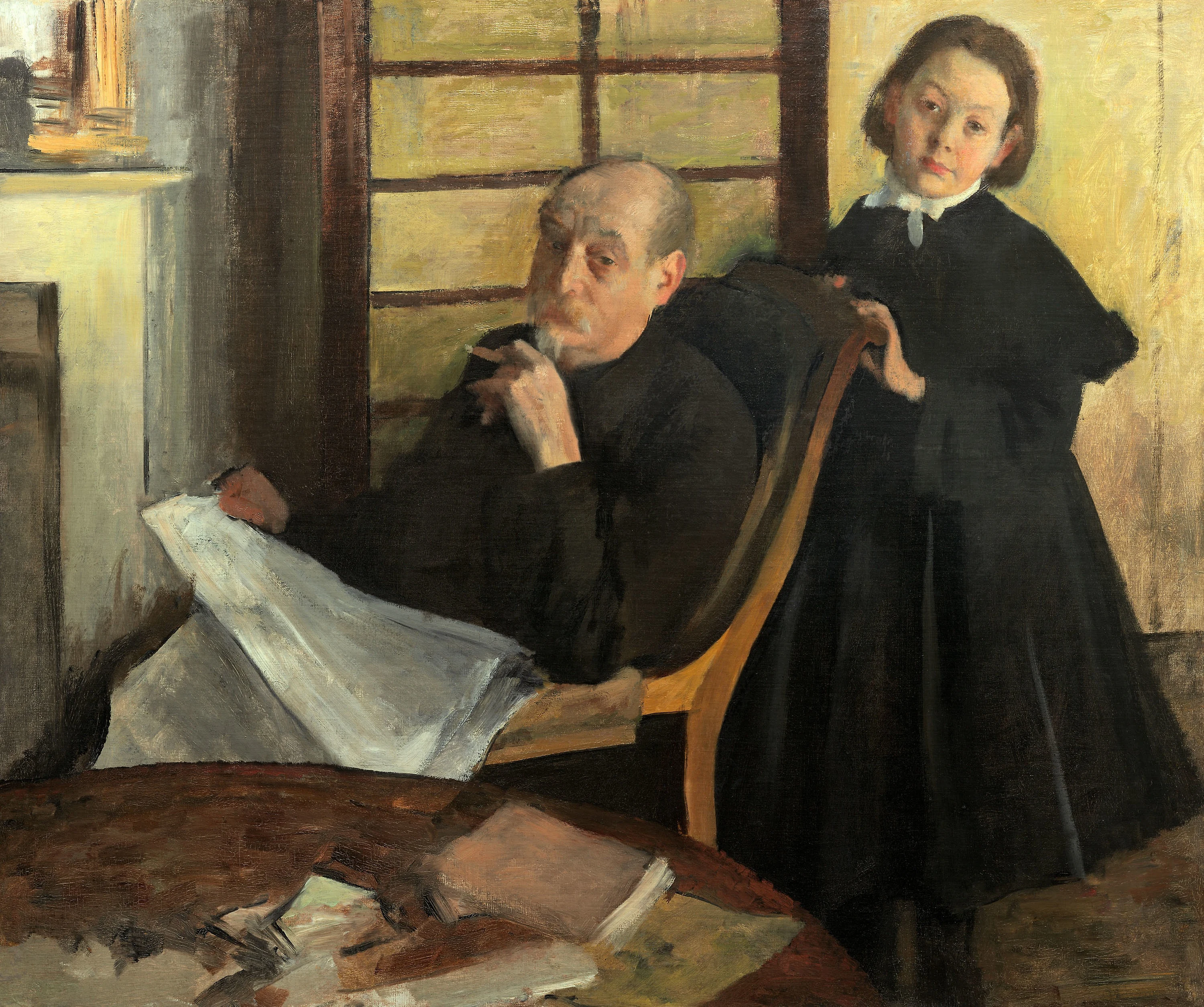 Henri Degas and His Niece Lucie Degas (The Artist's Uncle and Cousin), Edgar Degas