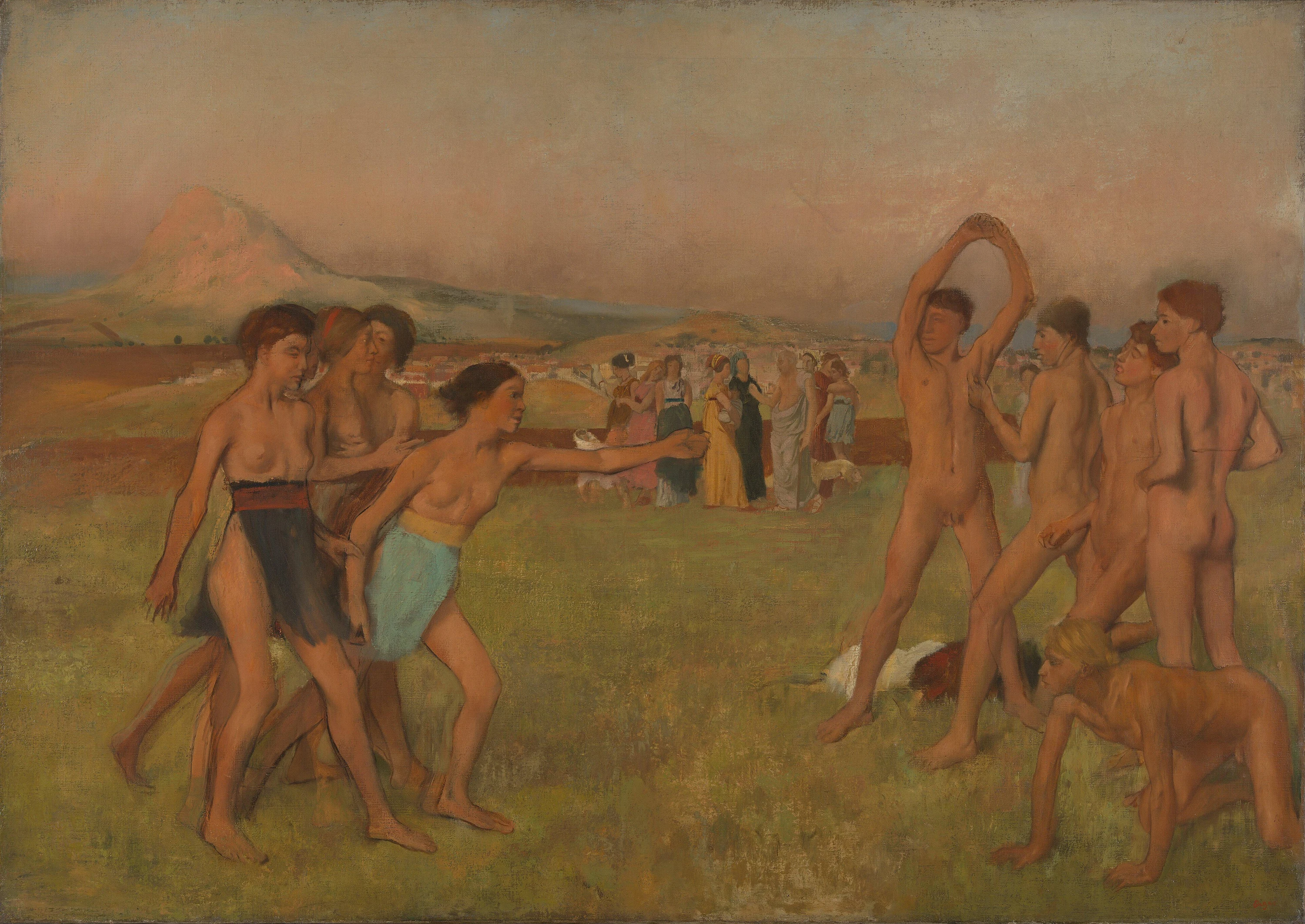Jeunes Spartiates à l'entraînement, Edgar Degas