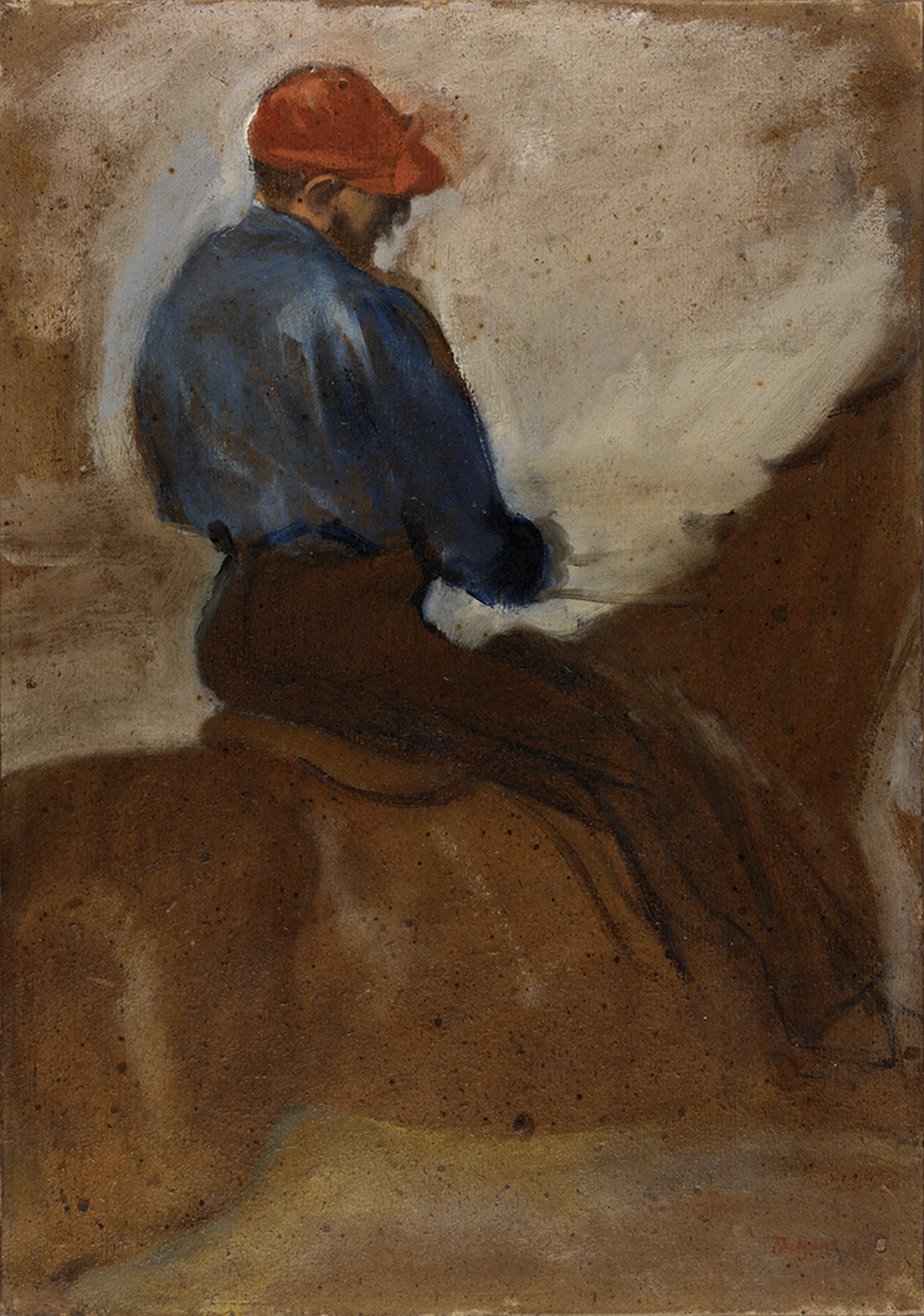 Jockey with Red Cap, Edgar Degas