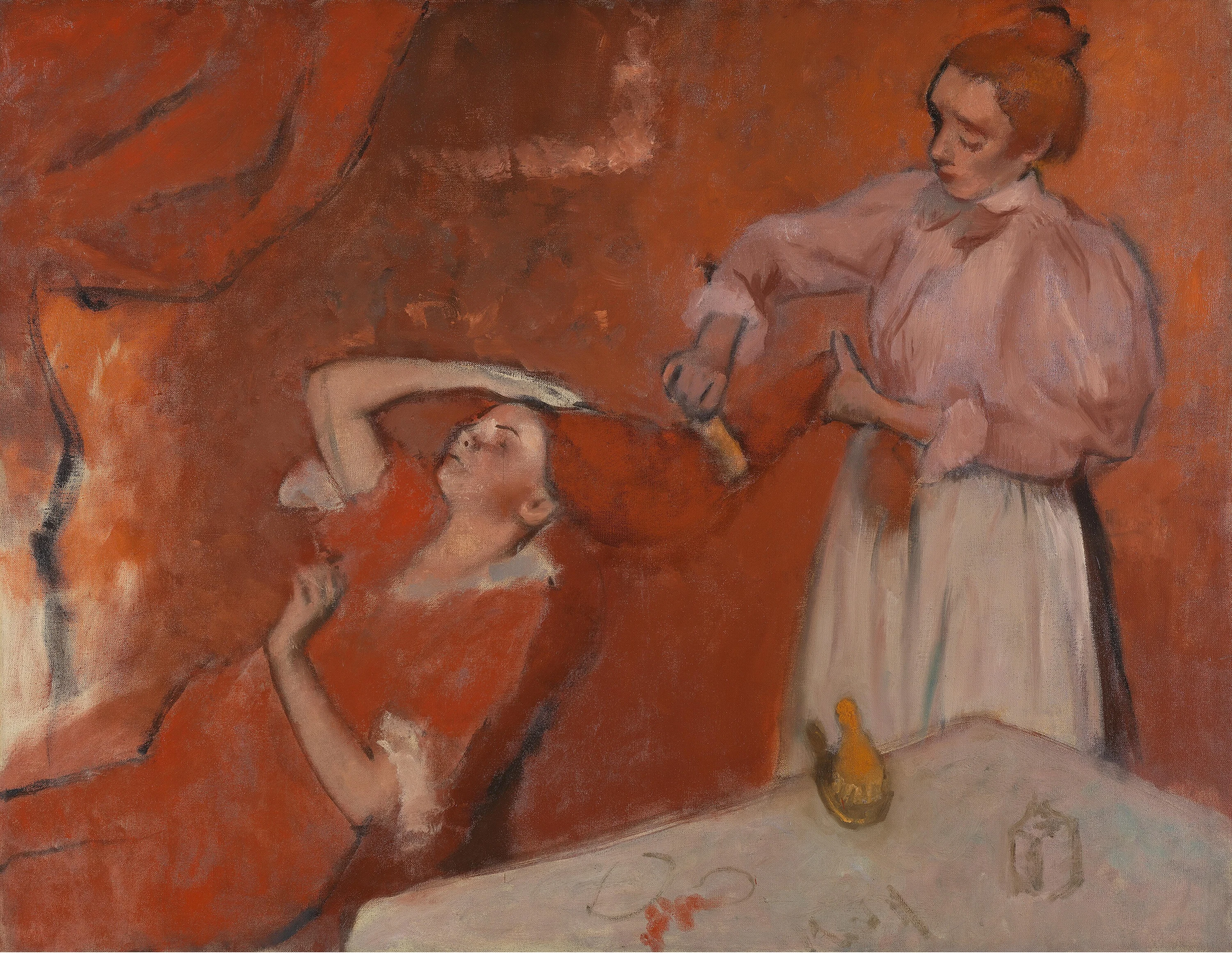 La Coiffure, Edgar Degas