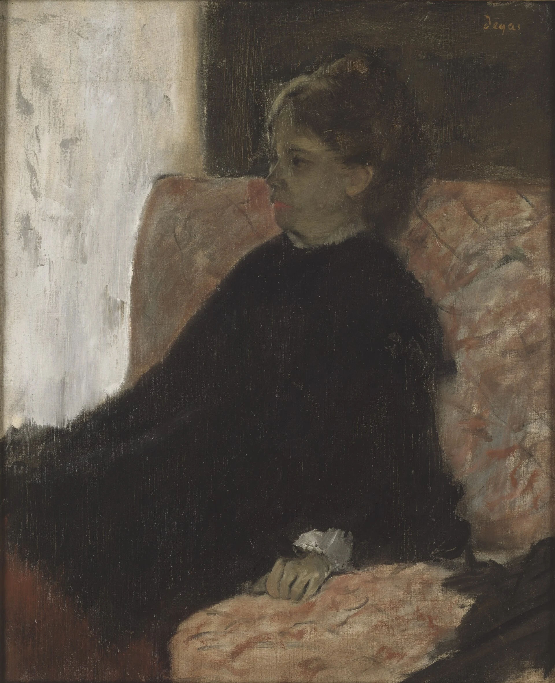 Lady in Black, Edgar Degas