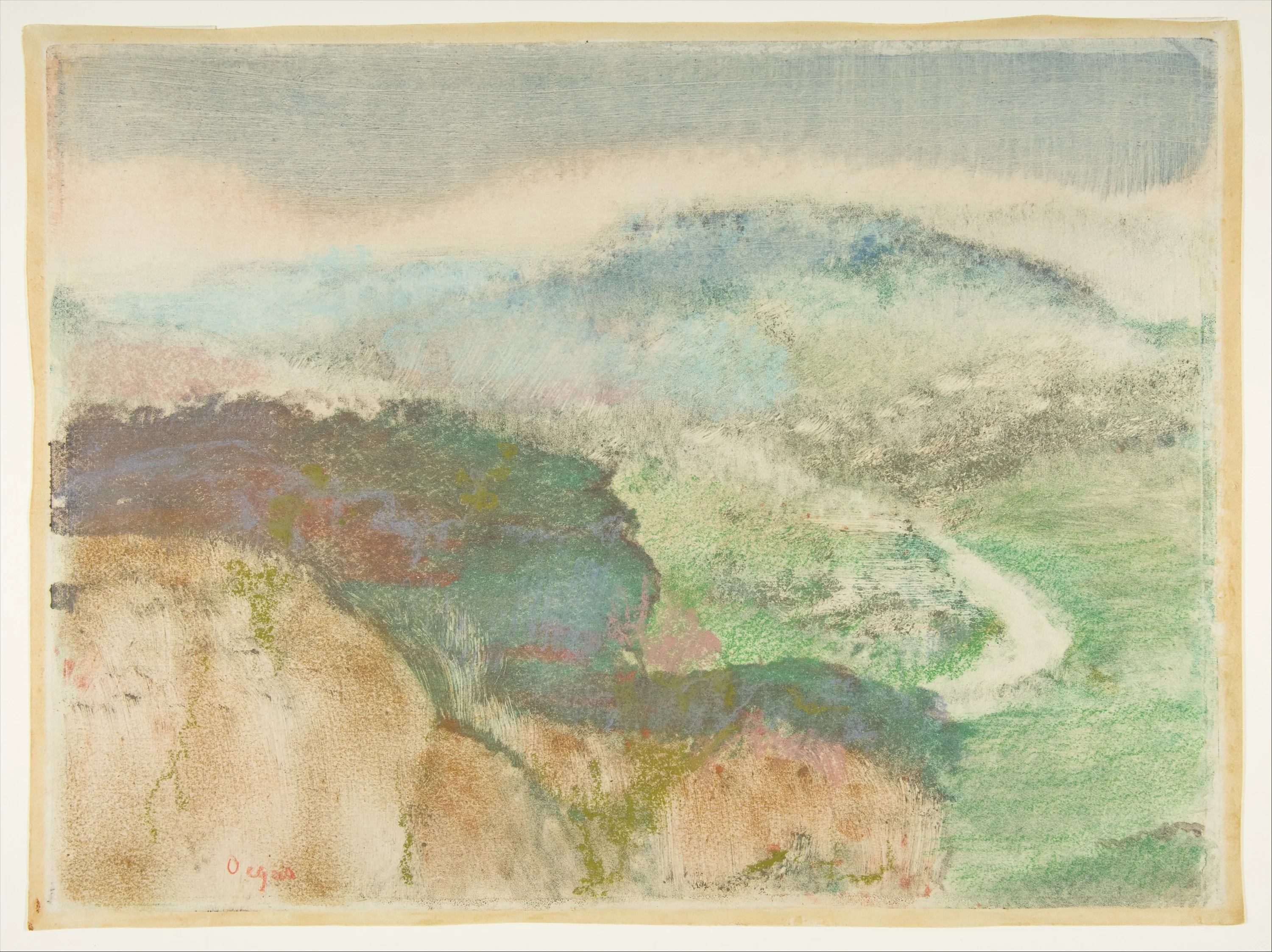 Landscape, Edgar Degas
